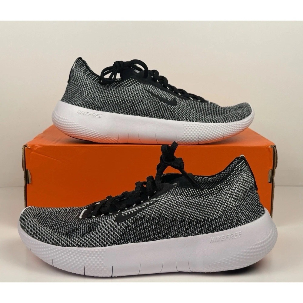 Nike Free 2025 Flyknit Running Shoes Men's Size 10 Black/White HF1078-004
